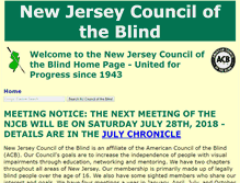 Tablet Screenshot of njcounciloftheblind.org